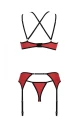 Bielizna-MAGNOLIA SET red XXL/XXXL