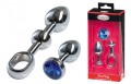 MALESATION Alu-Plug with handle &amp; crystal small, chrome