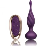 WIBRUJĄCY KOREK ANALNY Z PILOTEM - Rocks-Off Petite Sensations Discover Purple
