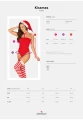 Bielizna-Kissmas body czerwone  M/L