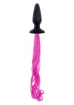 KOREK ANALNY Z OGONEM KUCYKA -  NS Novelties UNICORN TAILS PINK