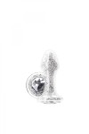 SZKLANY ZDOBIONY KOREK ANALNY - NS Novelties STARDUST GLAM WHITE