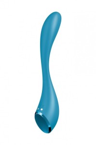 ELASTYCZNY WIBRATOR PUNKTU G Z APLIKACJĄ - SATISFYER G-Spot Flex 5+ petrol