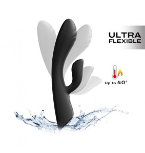 WIBRATOR KRÓLICZEK Z FUNKCJĄ GRZANIA - DORCEL Flexi Rabbit Black