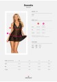 Sweetia babydoll i stringi czarna  XL/XXL