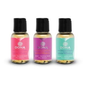 ZESTAW OLEJKÓW DO MASAŻU - DONA Massage Gift Set Scented (3 x 30 ml)