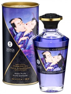 OLEJEK ROZGRZEWAJĄCY DO MASAŻU - SHUNGA Warming Oil Exotic Fruits