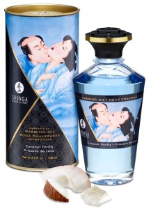 OLEJEK ROZGRZEWAJĄCY DO MASAŻU - SHUNGA Warming Oil Coconut Thrills
