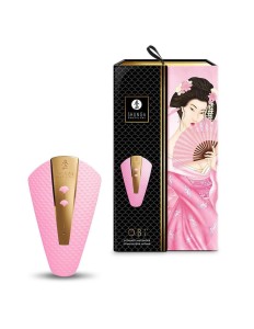 LUKSUSOWY MASAŻER ŁECHTACZKI - SHUNGA OBI Intimate Massager Light Pink