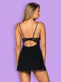 Bielizna-Luvae babydoll i stringi Czarny  XL/XXL