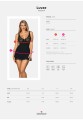 Bielizna-Luvae babydoll i stringi Czarny  XL/XXL