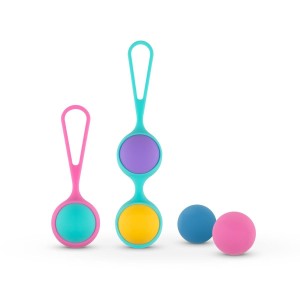PROGRESYWNE KOLOROWE KULKI GEJSZY - PMV20 Vita Kegel Ball Set