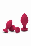 ZESTAW ZDOBIONYCH KORKÓW ANALNYCH - SECRET KISSES ROSEGASM BUTT BOUQUET TRAINING SET