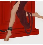 PASY KRĘPUJĄCE KOSTKI BDSM - UPKO Under the Door Ankle Restraints