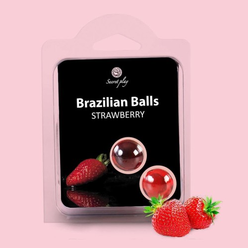SET 2 BRAZILIAN BALLS STRAWBERRY
