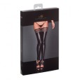 F135 Powerwetlook stockings with siliconed lace S
