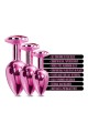 NIXIE METAL BUTT PLUGÂ TRAINERÂ SET, PINK METALLIC