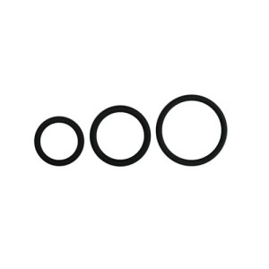 ZESTAW SILIKONOWYCH PIERŚCIENI EREKCYJNYCH - EASY TOYS BLACK