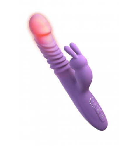 Her Thrusting Silicone Rabbit