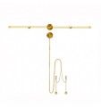 Double Bar Nipple Clamps and Clitoral Chain Set