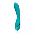 Smooth Silicone G-Spot Vibrator - Teal Blue