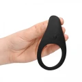 Pointed Vibrating Cock Ring - Licorice Black