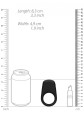 Vibrating Cock Ring - Licorice Black