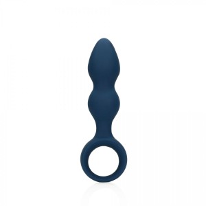 Teardrop Shaped Anal Plug - Large - Baltic Blue