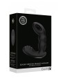 Beaded Vibrating Prostate Massager with Remote Control - Black
