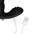 Beaded Vibrating Prostate Massager with Remote Control - Black