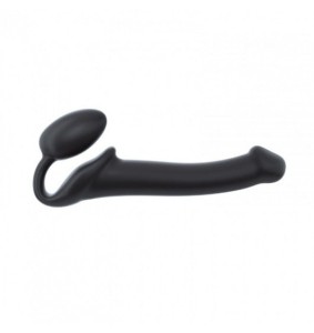 SILIKONOWY STRAP ON  Strap-on-me Silicone bendable strap-on Black M