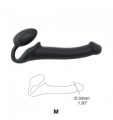 Strap-on-me Silicone bendable strap-on Black M