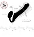 Strap-on-me Silicone bendable strap-on Black M