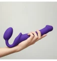 Strap-on-me Silicone bendable strap-on Purple M