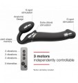 Vibrating Strap-on Black M