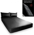 WODOODPORNE PRZEŚCIERADŁO - Power Escorts Kinky Bed Sheet Black