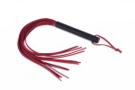 SKÓRZANY PEJCZ - WHIPS Flogger Crazy Horse Red