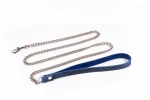 SKÓRZANA SMYCZ WHIPS - Leash Crazy Horse Blue