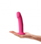 SILIKONOWE REALISTYCZNE DILDO Z PRZYSSAWKĄ - DORCEL Real Pleasure Magenta M