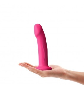 SILIKONOWE REALISTYCZNE DILDO Z PRZYSSAWKĄ - DORCEL Real Pleasure Magenta M