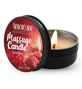 ŚWIECA DO MASAŻU - AMOREANE Massage Candle Eternal Rose 30ml