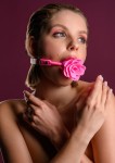 KNEBEL W KSZTAŁCIE RÓŻY - TABOOM Mouth Gag Pink