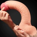 12"" Dual Layered Platinum Silicone Cock
