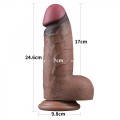 9.5"""" Dual Layered Silicone Cock XXL
