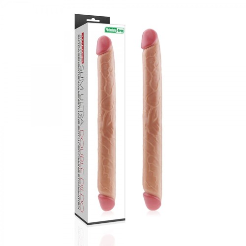 17"" King Size Realistic Slim Ultra Double Dildo