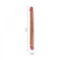 17"" King Size Realistic Slim Ultra Double Dildo