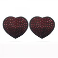 Reusable Red Diamond Heart Nipple Pasties