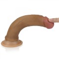 7'' Dual layered Platinum Silicone Cock