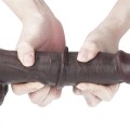9.5'' Sliding Skin Dual Layer Dong - Black