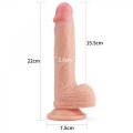 8.5'' Dual layered Platinum Silicone Cock
